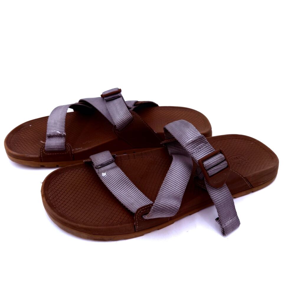 Chaco Men's Lowdown Brown & Grey Slide Sandals Size 11